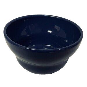 Crate&Barrel Navy Blue Soup Salad Dessert Bowl Stoneware Portugal Collectible 3